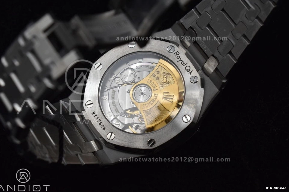 Royal Oak Gray Edition 1030 on 37mm Super SS Textured SS Bracelet Best SA3120 1:1 ZF Clone Dial 15450 MultiPurpose 0524
